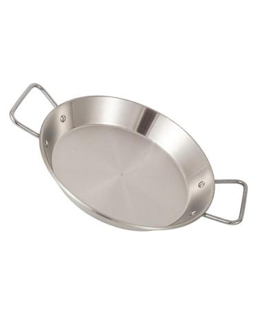 ABOOFAN 1pc Amphora Pan Round Griddle Pan Camping Griddle Camping Cooking Pot Egg Frying Pan Handles Pan Steel Paella Pan Frying Saucepan Pans Household Steamer Stainless Steel