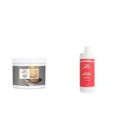 Wella Professional Color Fresh Mask Temporary Hair Colour Refresh Treatment Semi-Permanent Hair Dye Hair Gloss Treatment 500ml Golden Gloss Duo