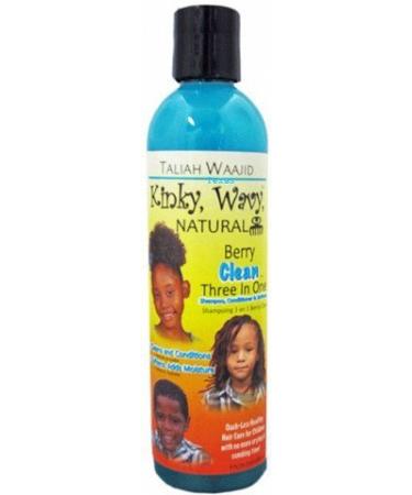 Taliah Waajid Kinky Wavy Natural Clean 3-in-1 Shampoo Berry 8 oz