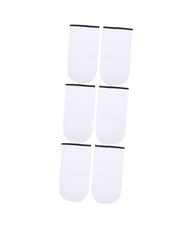 minkissy 6 Pairs Moisturizing Gloves Overnight Hand Wax Treatment Cold Gloves Skin Care Gloves Gel Gloves Wax Gloves Hand Treatment Mitts Bath Gloves Paraffin White Soft
