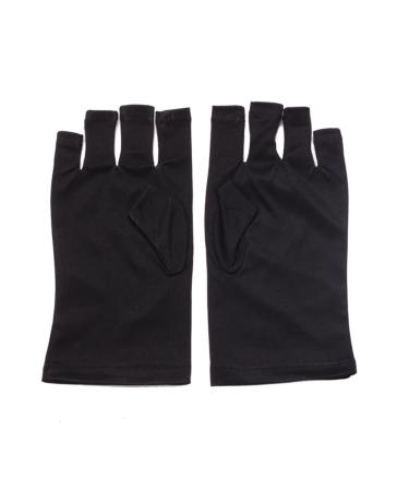 UV Shield Gloves for Nail Art | Anti-UV Fingerless Gel Manicure Gloves - Protect Hands from LED Lamps - Buy Online on SooperMarket.com