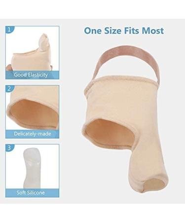 Silicone Hallux Valgus Corrector and Toe Separator - Bunion Orthopedic Corrector Set with Toe Correction Belt for Day and Night Wear - Buy Online on SooperMarket.com