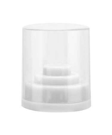 48 Slots Clear Nail Drill Case Holder with Cover Manicure Tool Organizer Display Stand Nail Drill Organizer(White)