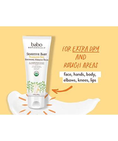 Babo Botanicals Sensitive Baby Fragrance-Free Miracle Balm - Organic All-Purpose Salve - 3.35 oz - Buy Online on SooperMarket.com