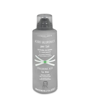 LErbolario Hyaluronic Acid Shaving Foam for Men - 6.7 oz Foam