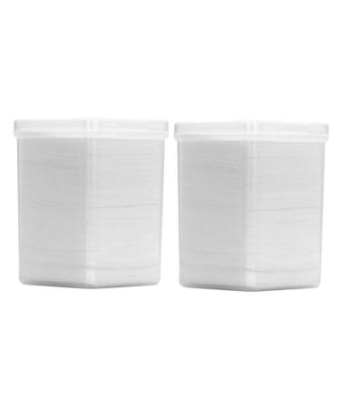 Mikinona 2 Boxes Cleaning Pads Wiper Nozzle Eyelash Tools Nail Molding Gel Cleaning Supplies Nail Extension Glue Nail Gel Cotton Pads Glue Cleaning Pad Manicure White Non-Woven Fabric Cloth