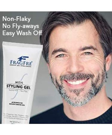 Fragrance-Free Men's Hair Styling Gel 8 oz - pH Balanced & Hypoallergenic for Sensitive Skin - Normal Hold for Hairstyles - Bumps Be Gone - 1 Pack - Buy Online on SooperMarket.com