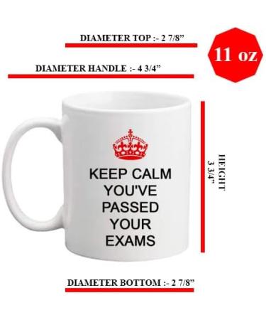 Giftme Keep Calm You've Passed Your Exams 11oz Coffee Tea Ceramic Mug. - Buy Online on SooperMarket.com
