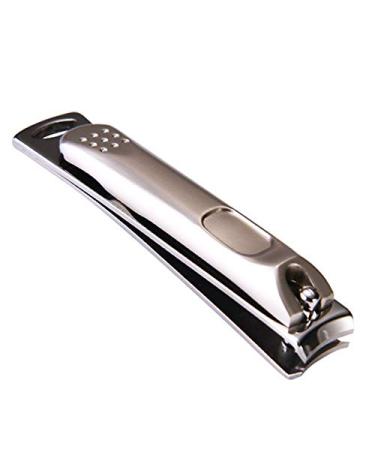 Desikixudy Stainless Steel Portable Nail Clippers Adult Manicure Scissors with Embedded File Single Manicure Tool