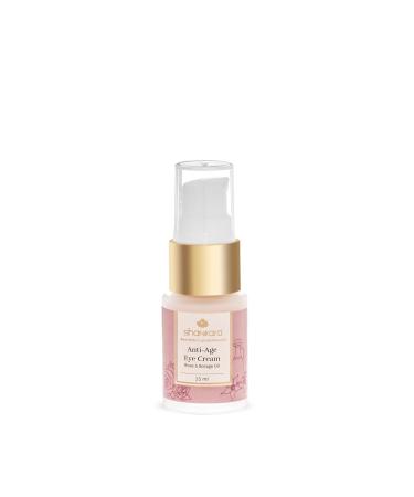 Shankara Anti-age Eye Cream for Women and Men with Roses Cucumber Eye Bright Hazelnut and Jojoba oil Perfect Hydrating Eye Cream for Reducing Wrinkles and Dark Circles. (15ml/1 bottle)