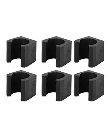 Vbestlife Pool Cue Holder Clips 6 Pack Plastic Billiard Pool Single Holder Fishing Rod Holder Clips