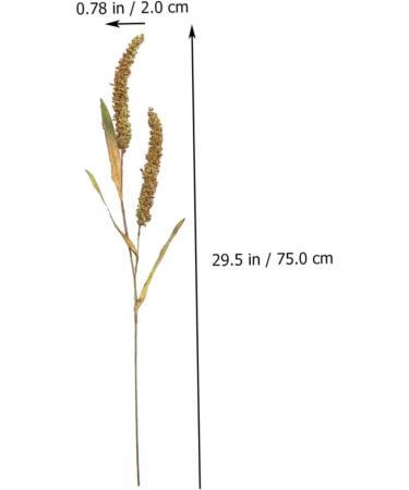 Ciieeo 3pcs Simulated Ears of Corn Artificial Wheat Ears Stalks Thanksgiving Decorations Wheat Home D cor Fall Decor Artificial Plants Simulation Wheat Ears Household Fake Grass Iron Greenx3pcs 12X75CMx3pcs - Buy Online on SooperMarket.com