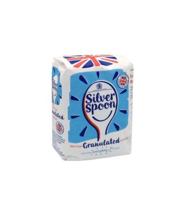Silverspoon White Granulated Sugar| General Sweetening| British Grown Sugar| 1kg (Pack of 5)