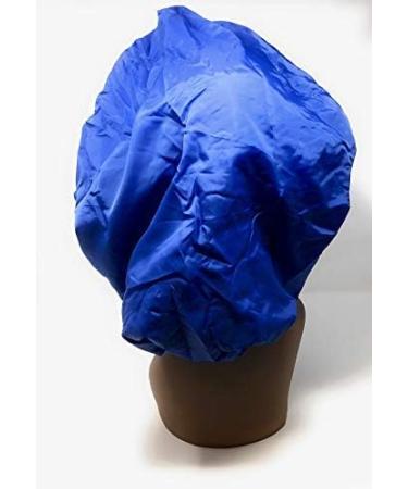 Dream Super Jumbo Night & Day Cap - Blue Satin Sleep Cap for Large and Extra Large Hair - Comfortable Elastic Band, Cotton Fabric - One Size Fits All - Buy Online on SooperMarket.com