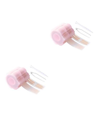 FOMIYES 2 Sets Double Eyelid Sticker Lace Eyelid Stickers Eye Beauty Tape Double Sided Sticky Tape Invisible Eyelid Strips Clear Tape Double Eyelid Fiber Pink Makeup Tools Beautiful Eyes