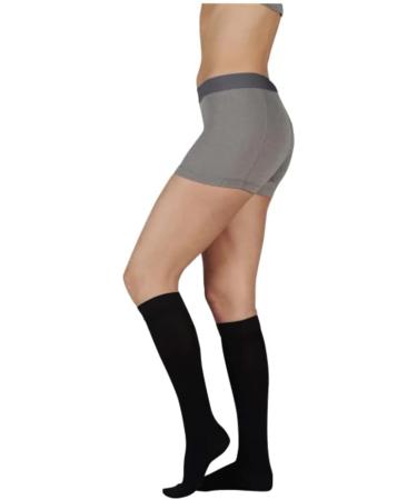 Juzo Soft 2001 Knee-Highs Closed Toe 20 30 mmHg - Regular Black Compression Socks | International Shipping - Buy Online on SooperMarket.com
