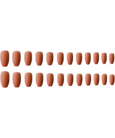 Dajidafu 1 Set Nails for Women Frosted Long Artificial Matte Fingernails Decals Wraps Full Cover Ballerina Gifts Manicure Kit Type 21 - Buy Online on SooperMarket.com