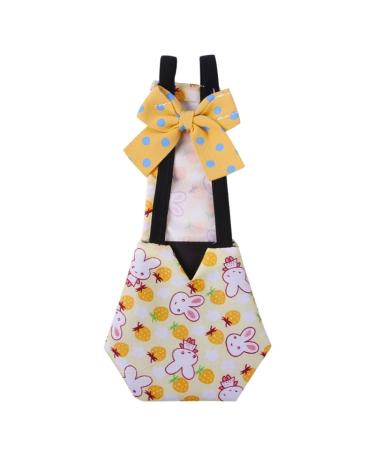Duck diapers waterproof chicken diaper poultry clothes reusable for vacation birthday celebration best gift chicken diapers for chicks small bantam rooster reusable duck yellow medium