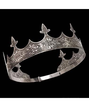 JORCEDI Crown Hair Jewelry - Royal King Diadem for Men, Metal Big Tiaras for Wedding, Halloween Costume & Music Festivals - Buy Online on SooperMarket.com