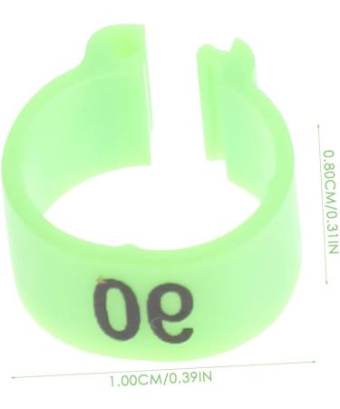 Beavorty 300 Pcs Pigeon Anklet Where Labels Pet Chicken Bands Birds Supplies Bird Drinker Ornamental Pigeon 1X1X0.8CMx3pcs Greenx3pcs - Buy Online on SooperMarket.com