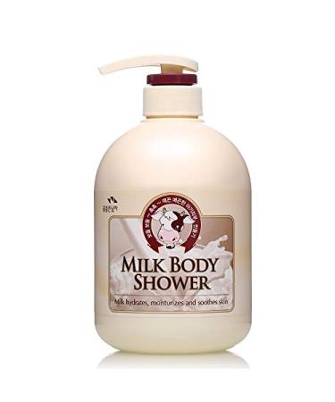 Somang Milk Body Shower 750ml Body Lotion 500ml Hand Cream 80ml with RGIII Shampoo 12ml (Milk Hydrates Moisturizes and Soothes skin) (Shower + Shampoo Pouch)