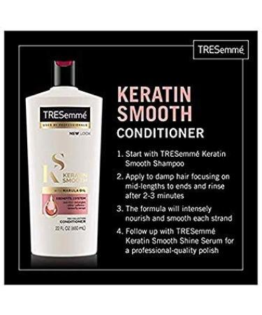 TRESemmأ© Keratin Smooth Shampoo & Conditioner Set with Marula Oil | Pro Collection - Buy Online on SooperMarket.com