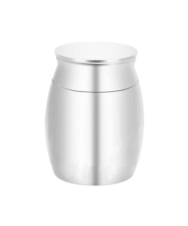 LZZEM 1 Piece Mini Keepsake Urn Stainless Steel Cremation Urn Jewelry Small Urn Used for Human Ashes Waterproof Decorative Ashes Loss of Pet Sympathy