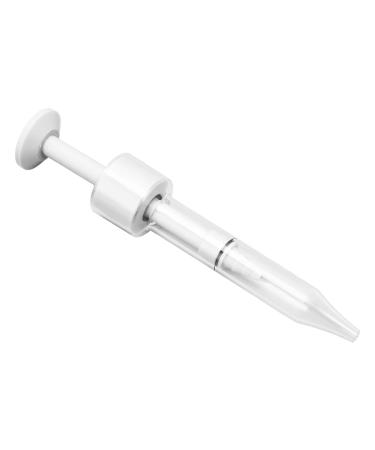 Ear Prints Syringe PP Ergonomic Refillable Ear Impression Syringe Safe Portable for Sampling for Hearing Device(White)