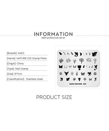 Alexnailart Nature Theme Nail Stamp Stencils - Creative Manicure Design Templates & Printing Tool 5# - Buy Online on SooperMarket.com