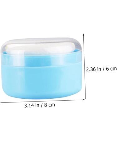 GAFOKI 4pcs Body Powder Puff Box - Travel Makeup Powder Puff Container in Blue Plastic - Buy Online on SooperMarket.com