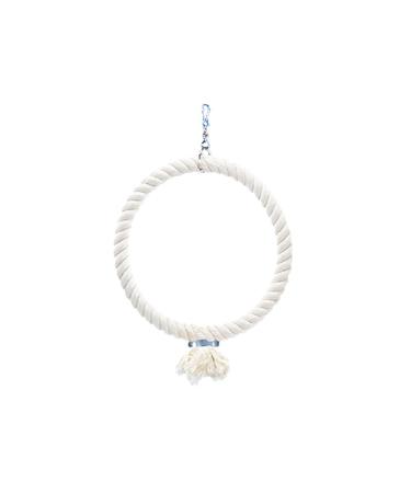 Nobby Cage Toy climbing ring made of cotton white medium 29 cm