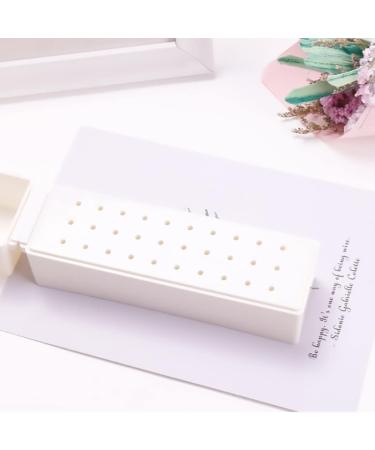 Nail Drill Bits Holder 30 Holes Drill Bits Cleanser Dustproof Drill Bits Organizer Container 30 Holes Manicure Tools for Nail Drill Bit - Buy Online on SooperMarket.com