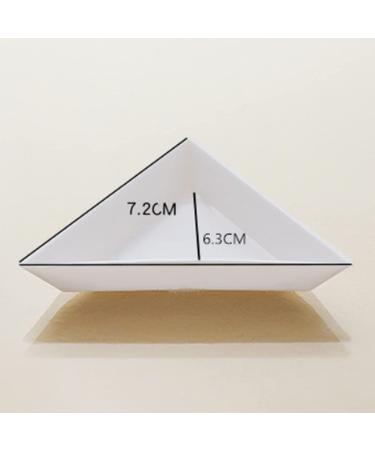 5pcs Plastic Triangle Rhinestone Nail Art Storage Box - Glitter Cup Holder Tray for Easy Organization | International Shipping Available - Buy Online on SooperMarket.com