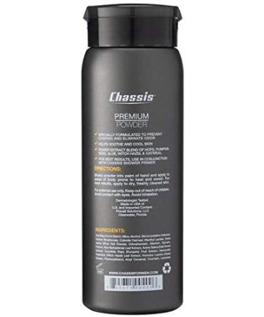 Chassis Man Care Premium Powder Ice Max 4 oz - Refreshing Menâ€™s Body Powder - Buy Online on SooperMarket.com