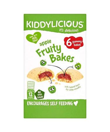 4x Kiddylicious Apple Fruity Bakes 6 x 22g