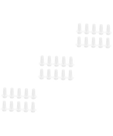 Kisangel 30 Pcs Injection Heads Fine Heads Pig Equipment Double Layer 4x2.5cmx3pcs Whitex3pcs