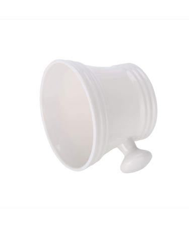 Foam Shaving Cream Bowl Shaving Soap Bowl Durable 11 x 11 x 8 cm Hair Salon Use Man(white)