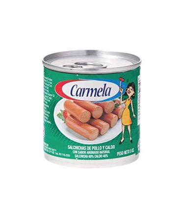 Salchichas Carmela de Pollo/ Carmela Chicken Vienna Sausage Original (Pack of 8) 5 Ounce (Pack of 8)