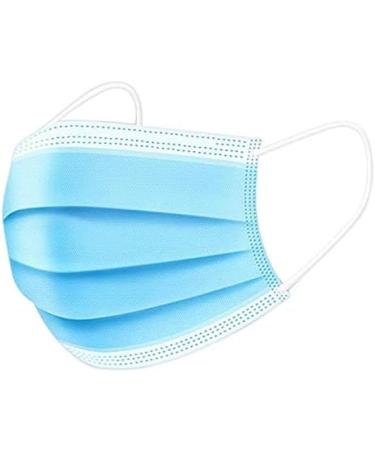 Buy Premium 3-Ply Disposable Face Masks - 50 Light Blue Masks Per Box | International Shipping Available - Buy Online on SooperMarket.com
