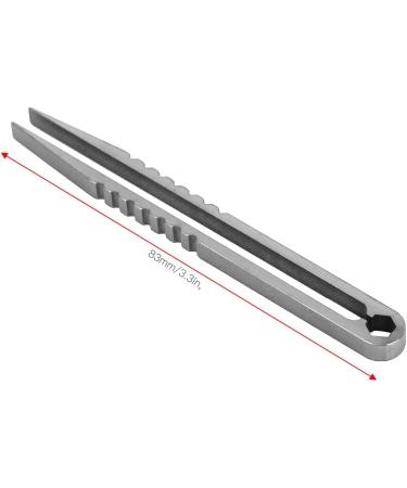 MUNEFE Tweezers Mini Tweezers Portable Tweezers Suitable for Outdoor Survival Camping and Traveling(Color) Natural Color - Buy Online on SooperMarket.com