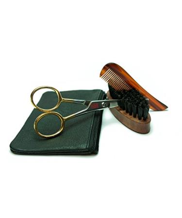 Gold rooftachs bare set in the leather case