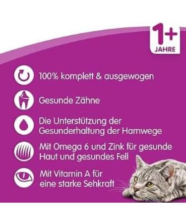 Whiskas Adult 1+ Dry Cat Food Tuna - 5x800g Packs | Premium Dry Food for Adult Cats - Available in Various Packaging - Buy Online on SooperMarket.com