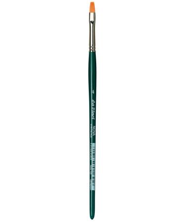 da Vinci Nova Series 122 Hobby Paint Brush  Hobby Flat Synthetic  Size 4 (122-04) Hobby Flat Size 4