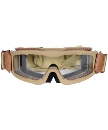 Lancer Tactical CA-223T Vented Safety Airsoft Goggles - Desert Tan - Multi Lens Kit (Smoked, Clear, Yellow) - Buy Online on SooperMarket.com