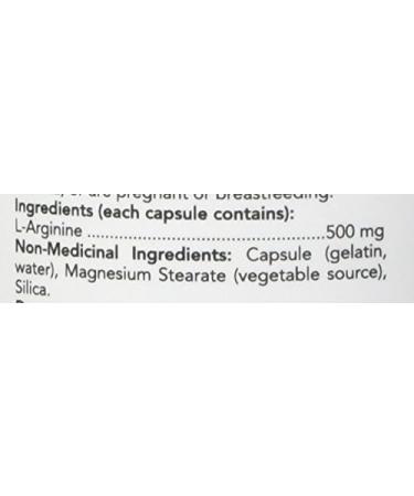 NOW Supplements L-Arginine 500mg Capsules 100 Count - Buy Online on SooperMarket.com