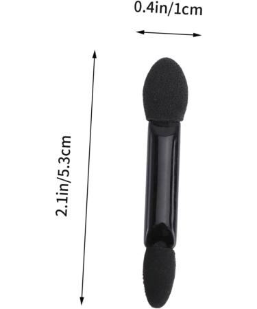 PLAFOPE 10pcs Dual Sided Eye Shadow Brush Eyeshadow Stick Brush Paupi re Sponge Eyeshadow Brush Kit Black - Buy Online on SooperMarket.com