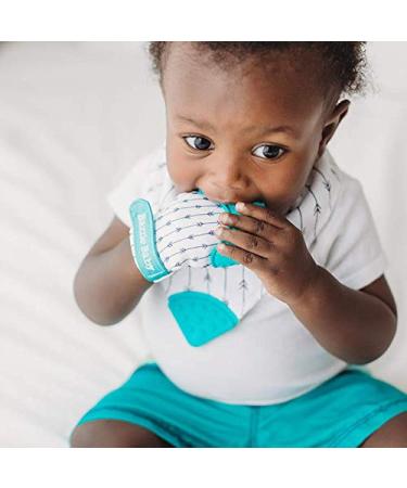Bazzle Baby Teething Mitt - Silicone Teething Mittens  Teething Toys  Baby Teething Toys  Baby Teething Mitten  Teething Glove  Hand Teethers for Babies - Adjustable Strap (Geo Lines) - Buy Online on SooperMarket.com