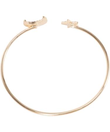 TENDYCOCO 2pcs Rhinestone Bracelets Open Cuff Bracelet Crystal Vintage Bracelets Moon Bracelet for Women Friendship Bracelet Shiny Bracelet Crystals Bracelet To Open Wristband 5.5X5.5cmx2pcs Goldenx2pcs - Buy Online on SooperMarket.com
