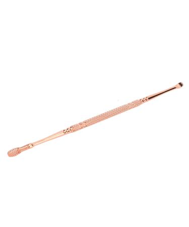 Ear Spoon Metal Ear Spoon Double Head Ergonomic Design Stainless Steel Relieve Itching for Home(Rose Gold)