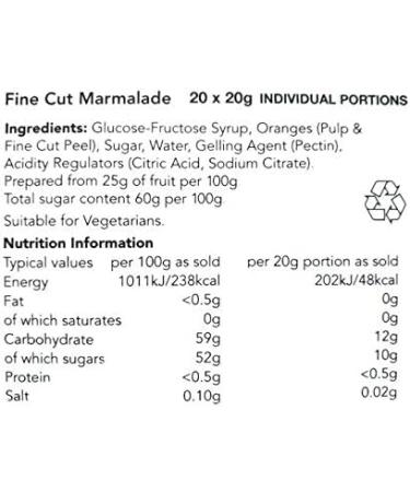 Jam Marmalade Individual Assorted Single Portions Mixed Flavours Selection (18 Portions) - Buy Online on SooperMarket.com